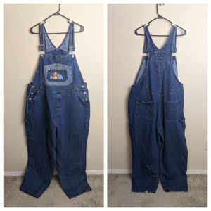 Winnie the Pooh Disney character denim plus size overalls